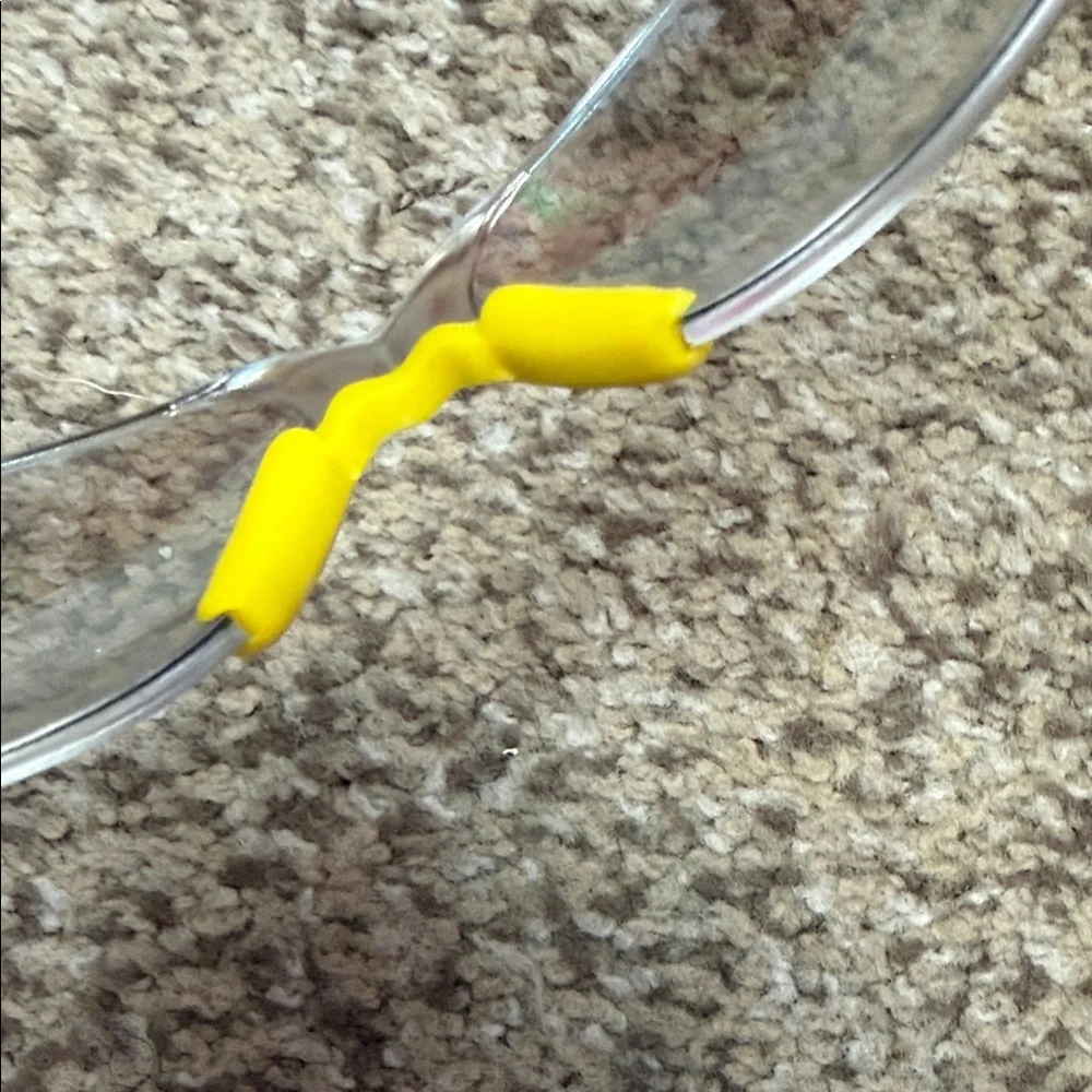 Yellow and Black Safety Glasses